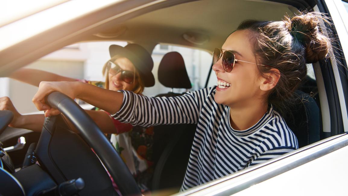 2 Women driving